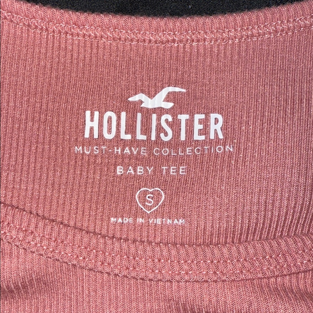 🖤HOLLISTER DUSTY ROSE PUFF SLEEVE TOP SIZE S🖤 - Picture 4 of 7